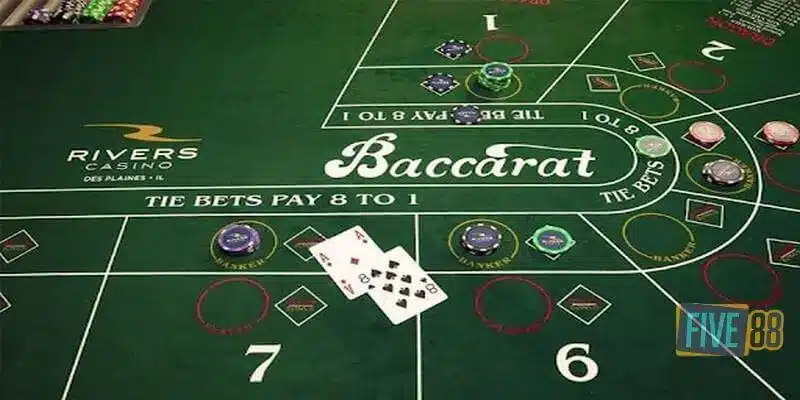 Baccarat tựa game được yêu thích hàng đầu tại nhà cái five88